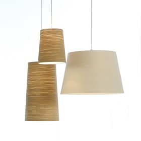 TALI M pendant light with cord lampshade Leuchten Serie TALI mit allen drei Pendelleuchten Formen.
