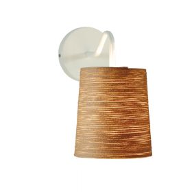 TALI Kleine Wandleuchte mit Kordel-Lampenschirm Spanische Design Wandleuchte mit beigefarbener Kordel.