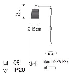 TALI M Wandleuchte mit flexiblem Arm