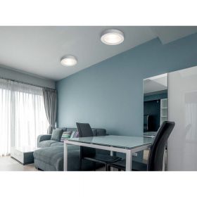 IDA Round, flat ceramic ceiling light