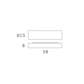 MONOBLOQUE elegant weie Wandleuchte aus Draht und Stoff