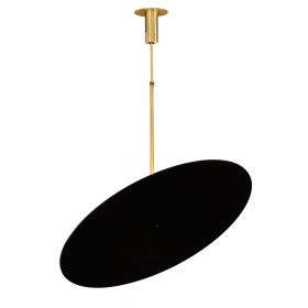 HANGING ROUNDS M Auergewhnliche Design-Hngeleuchte Scheibenfrmiger Reflektor aus Acryl mit Halterung in Messing.