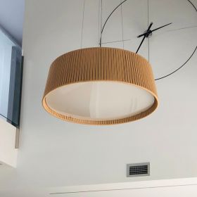 DRUM Large flat pendant light