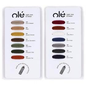 DRUM Runde Hngeleuchte in vielen Farben Bunte Kordel aus recycelten Plastikflaschen.