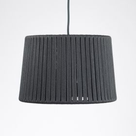 DRUM Runde Hngeleuchte in vielen Farben Der Lampenschirm mit 30cm in Schwarz.