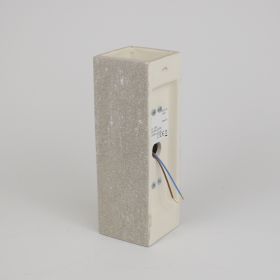 LONA ceramic wall light Plastische Oberflche Stein hellgrau. Einfache Montage.